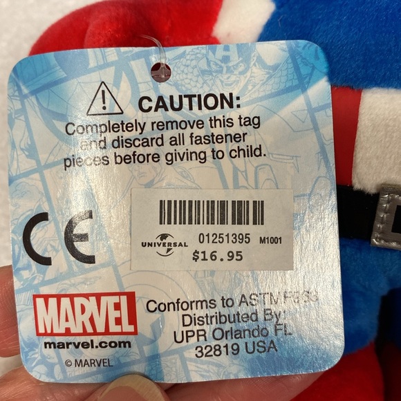 Nwt Universal Studios Marvel Avengers Captain America 10" Cutie Plush - Picture 6 of 7